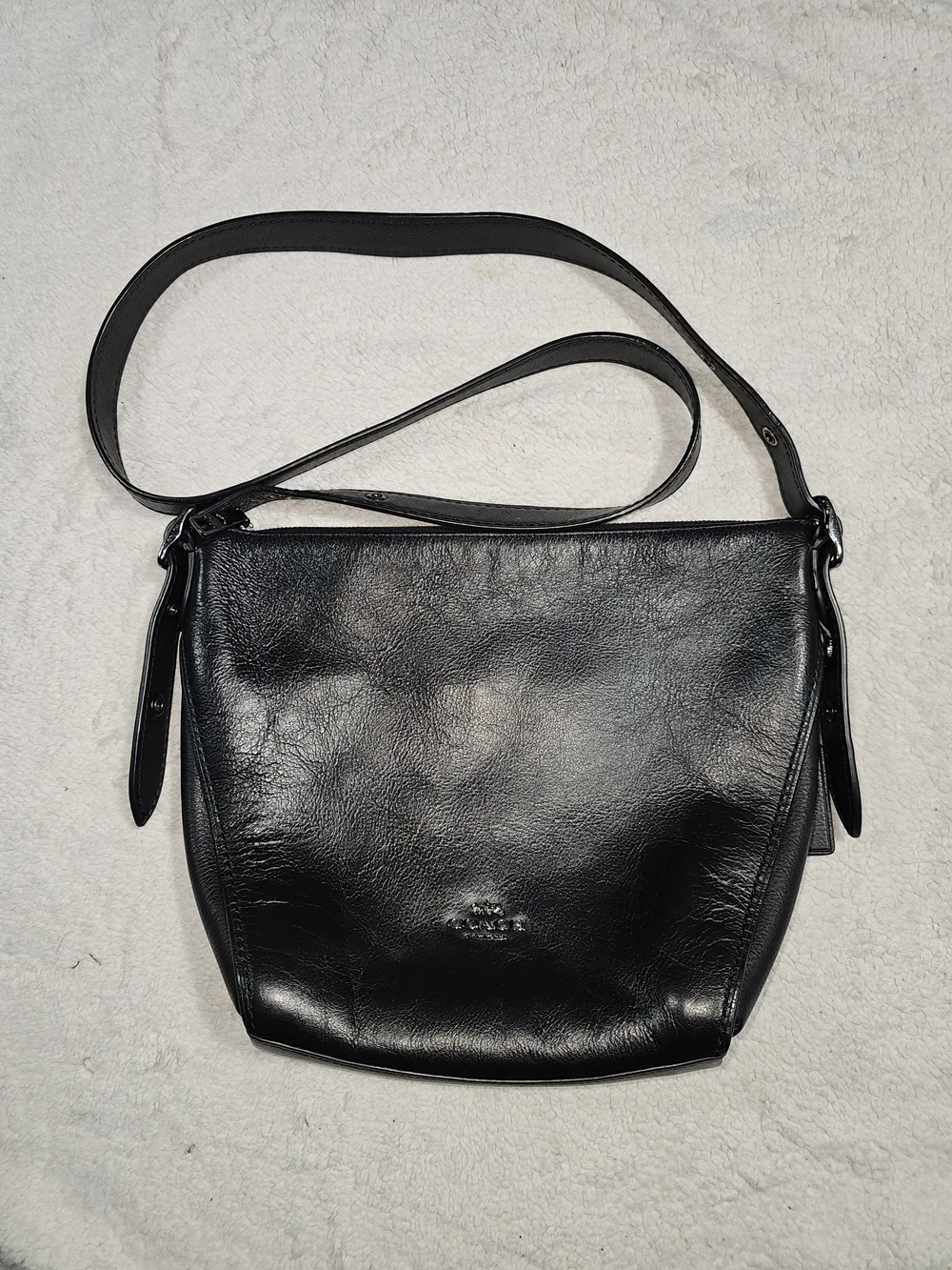 Coach Black Leather Crossbody Bag